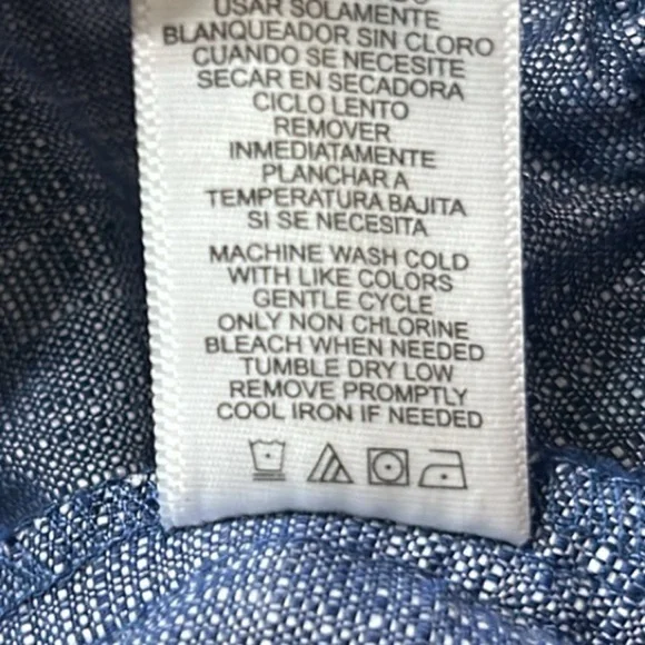 Derek Lam For Design Nation Hooded Short Sleeve Chambray Jacket Size XL - Picture 10 of 11